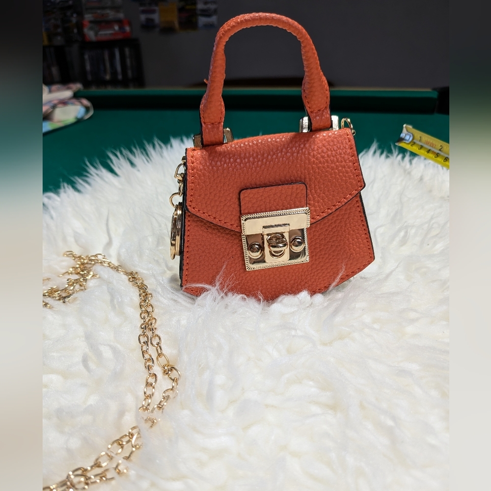 Orange Mini Crossbody Bag